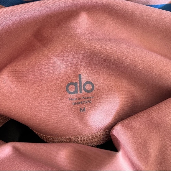 Alo yoga Women's High Waist Tech Lift Airbrush Legging Rosewater Marathon Sz M - Picture 6 of 11